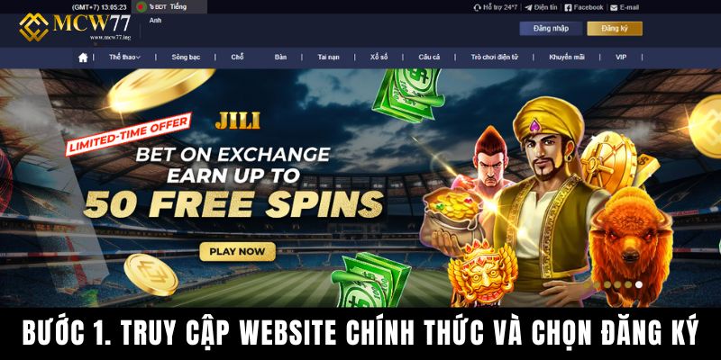 Bước 1. Truy Cập Website Chính Thức Và Chọn Đăng Ký