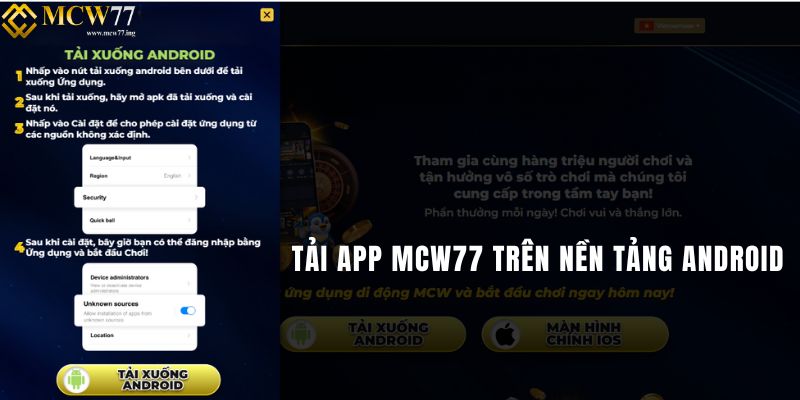 Tải App MCW77 Trên Nền Tảng Android